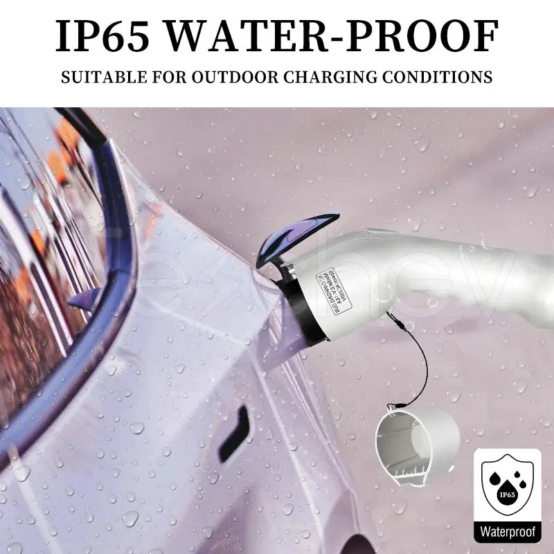 Teschev 전기 자동차용 휴대용 EV 충전기, 레벨 2, 8A, 16A EVSE 충전 박스, 5 미터 GBT 충전기, 220V 3.5KW