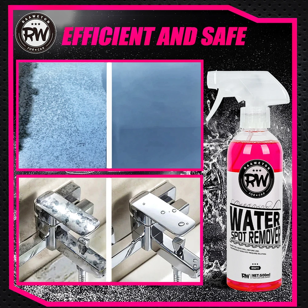 자동차 페인트 물 얼룩 제거 하드 워터 얼룩 제거 미네랄 침전물 클리너, 스테인레스 스틸 비누 샤워 도어, 욕조 싱크 미러 title=자동차 페인트 물 얼룩 제거 하드 워터 얼룩 제거 미네랄 침전물 클리너, 스테인레스 스틸 비누 샤워 도어, 욕조 싱크 미러 