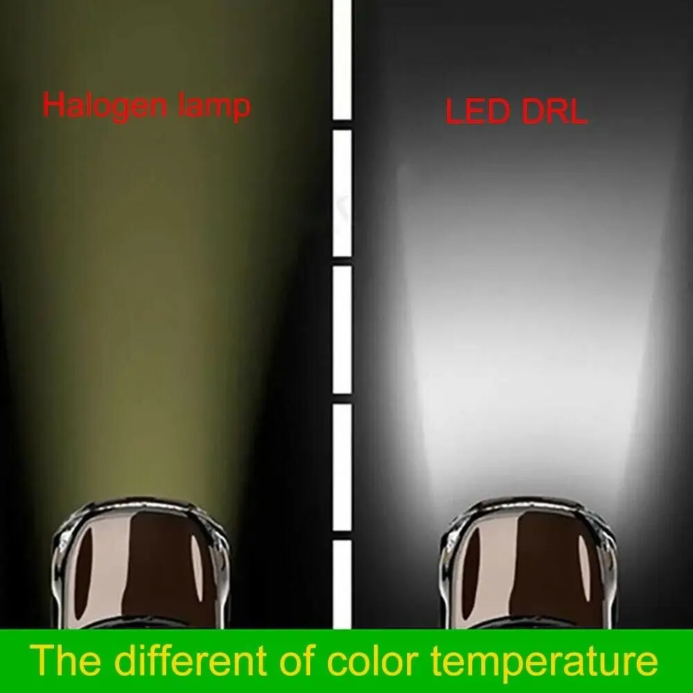 100W H4 H7 슈퍼 브라이트 Led 자동차 주간 주행 안개등 램프, 6000K 자동 주행 헤드라이트, 하이 로우 빔 전구, 20Smd