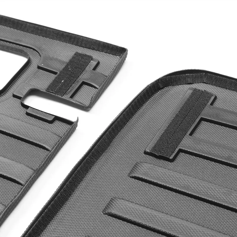 TEFUN TPE 시트 커버 및 트렁크 매트, 발차기 방지 매트, 뒷좌석 등 보호대, 발 패드, 테슬라 모델 Y 2022 액세서리