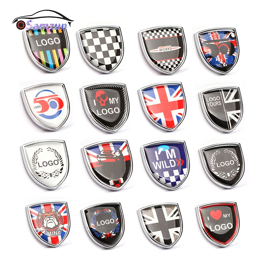 자동차 데칼 스티커 액세서리 합금 배지 페이스트 실드 스타일링 커버, 미니 쿠퍼 S One F54 F55 F56 F60 R55 R56 R60 용 범용