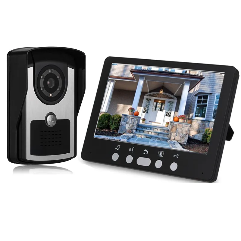 컬러 개인 주택 워키토키, 유선 시각 문짝 전화, 야외 적외선 카메라, 방수 잠금 해제, 1000TVL, 7 인치 title=컬러 개인 주택 워키토키, 유선 시각 문짝 전화, 야외 적외선 카메라, 방수 잠금 해제, 1000TVL, 7 인치 