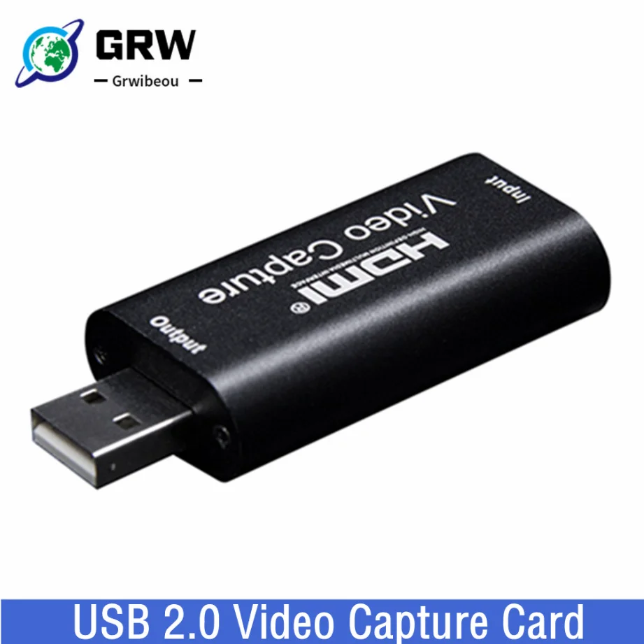 USB 2.0 비디오 캡처 카드, 4K HDMI 호환 비디오 그래버, 라이브 스트리밍 박스 녹화, PS4 XBOX 휴대폰 게임 DVD HD 카메라용 title=USB 2.0 비디오 캡처 카드, 4K HDMI 호환 비디오 그래버, 라이브 스트리밍 박스 녹화, PS4 XBOX 휴대폰 게임 DVD HD 카메라용 
