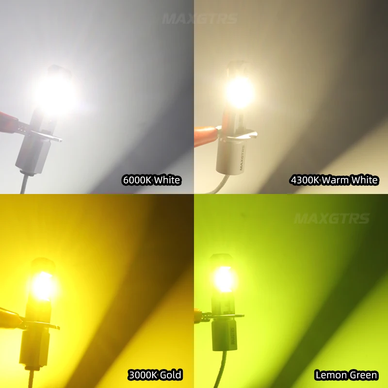 H3 슈퍼 LED 전구, 자동차 LED 전구, 자동차 광원, 백색 안개등, 자동차 헤드라이트, 80w, DC 12V-24V, 6500K, 3000K, 2 개