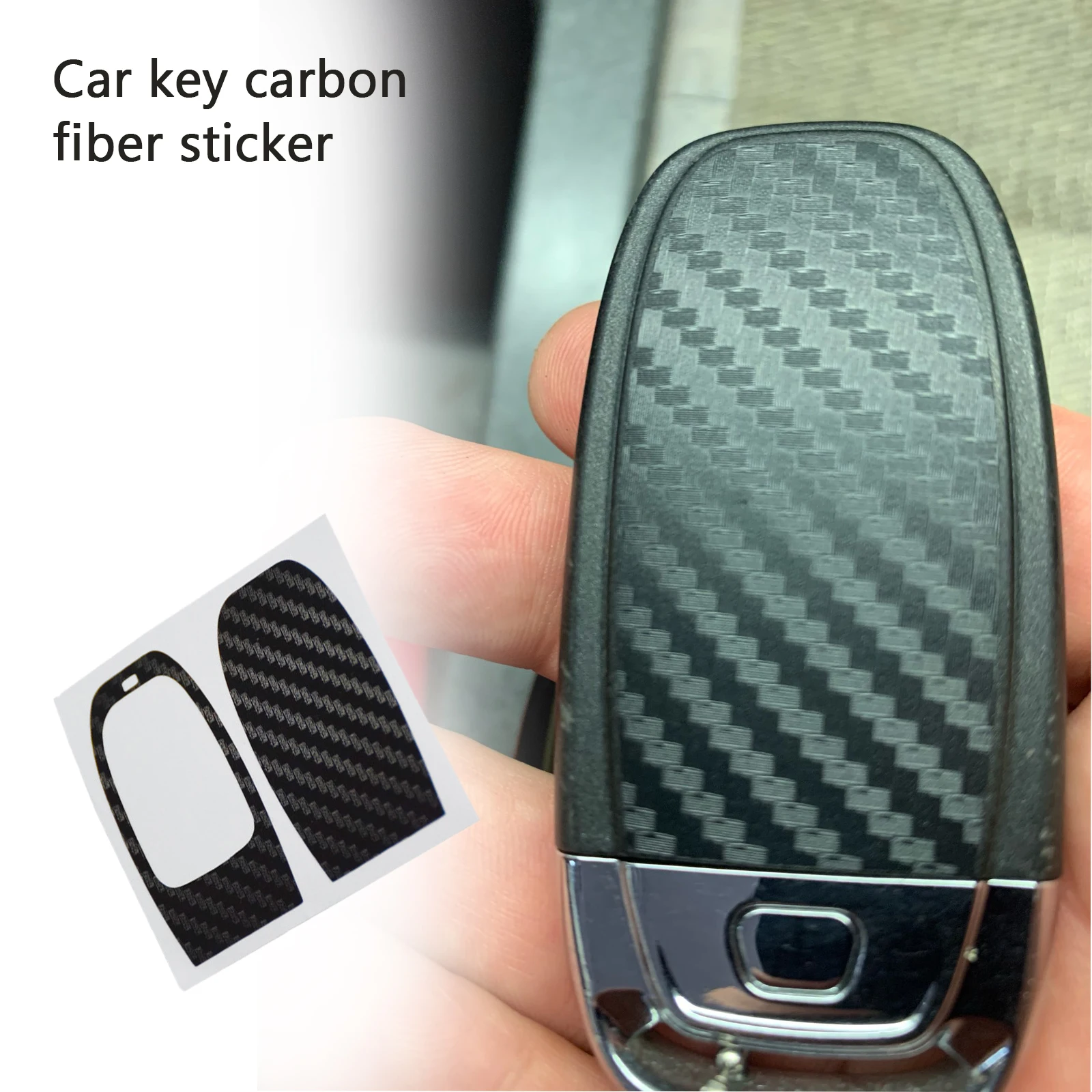 탄소 섬유 자동차 키 보호 스티커, 스마트 키 수리 액세서리 아우디 A4 A6 RS4 A5 A7 A8 S5 RS5 Q5 S5 S6