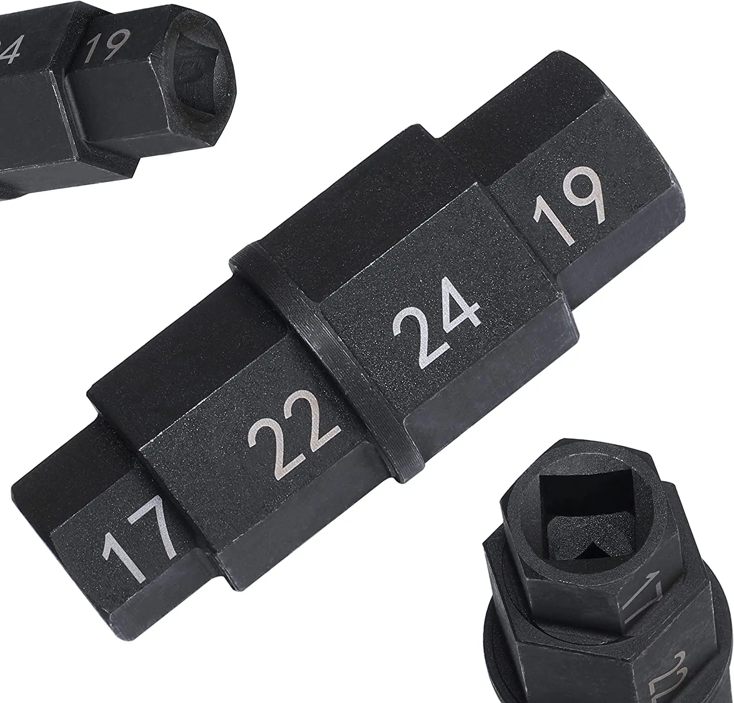오토바이 전방 후방 휠 액슬 육각 스핀들 드라이버 제거 도구, 오토바이 액슬 도구, 17 19 22 24mm, 17 19 22 24mm, 1PC