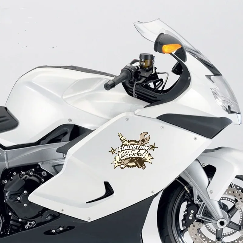 자동차 액세서리 올드 스쿨 냉장고 오토바이 스티커, VAN RV 뒷창 스티커 제품, 방수 자외선 차단, 13cm