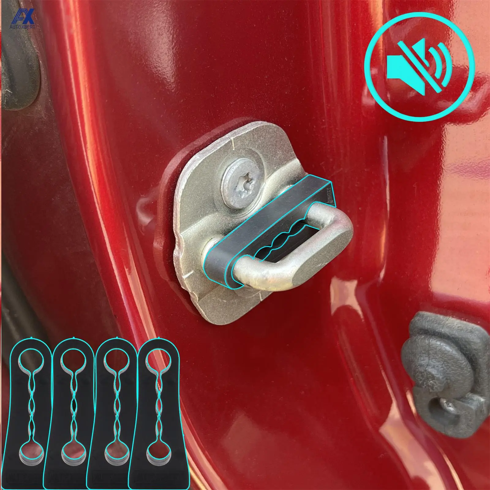 사운드 댐퍼 도어 잠금 버퍼, 닛산 Qashqai X-Trail Tiida Juke 노트용, 티아나 로그 덜거덕, 방음, 비명 소리, 씰 데드너 title=사운드 댐퍼 도어 잠금 버퍼, 닛산 Qashqai X-Trail Tiida Juke 노트용, 티아나 로그 덜거덕, 방음, 비명 소리, 씰 데드너