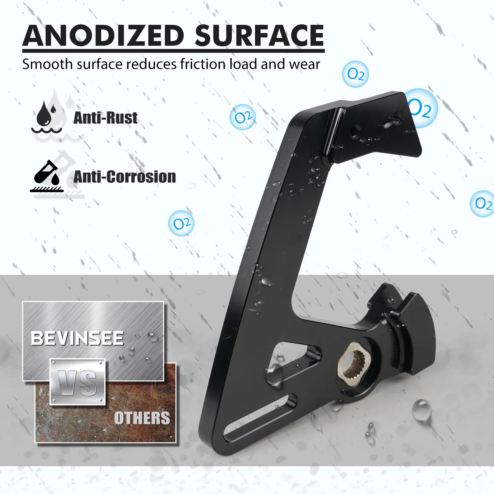 BEVINSEE 폭스바겐 골프 GTI R MK7 Mk7.5 MK5 MK6 용 짧은 변속 암, 수동 조절 가능, 아우디 A3 S3 8P TT용