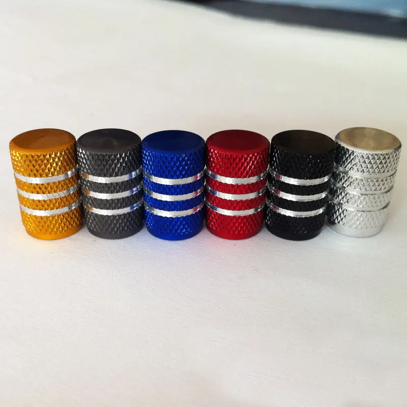 4 개/몫 타이어 스템 밸브 캡 알루미늄 자동차 방진 캡 타이어 휠 스템 에어 밸브 캡