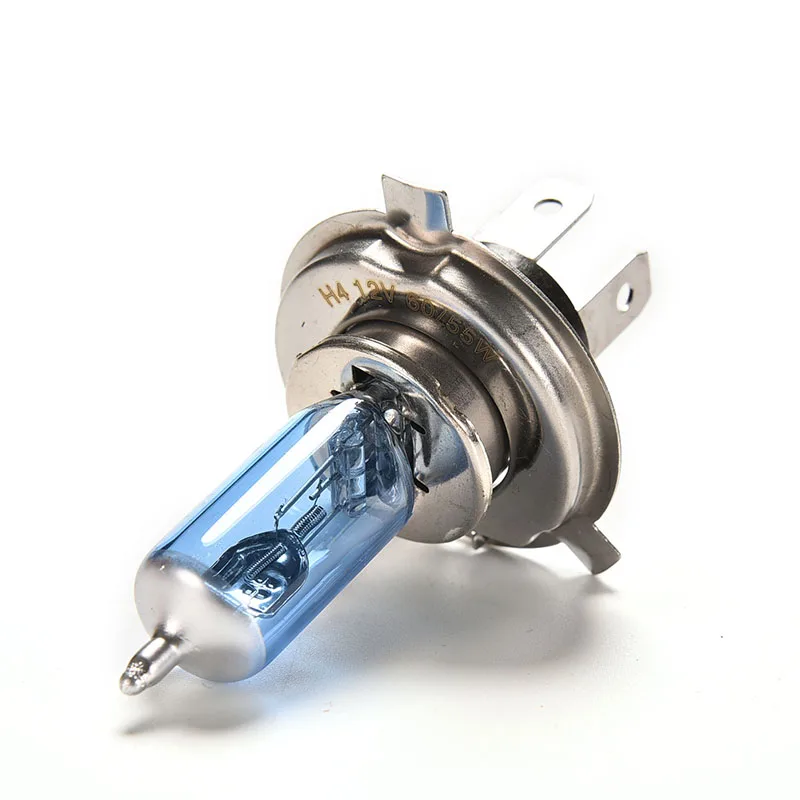 자동차 헤드라이트 할로겐 전구, 고출력 주차 헤드라이트 램프, 자동차 액세서리, 매우 밝은 흰색 안개등, H4, 100W, 12V, 2 개
