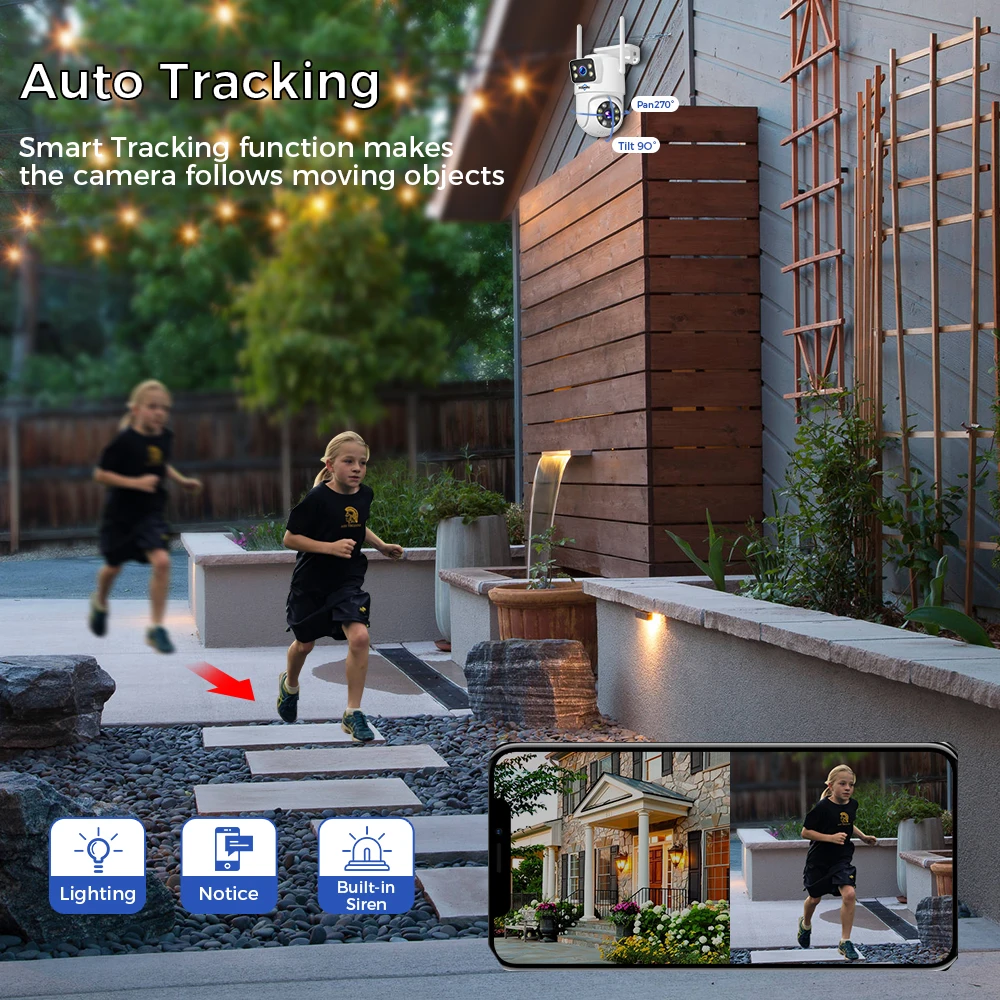 Hiseeu 와이파이 듀얼 렌즈 카메라 보안 시스템 키트, 3K IP 카메라, 16CH NVR 녹음기 세트, P2P 비디오 CCTV 감시 시스템, 6MP