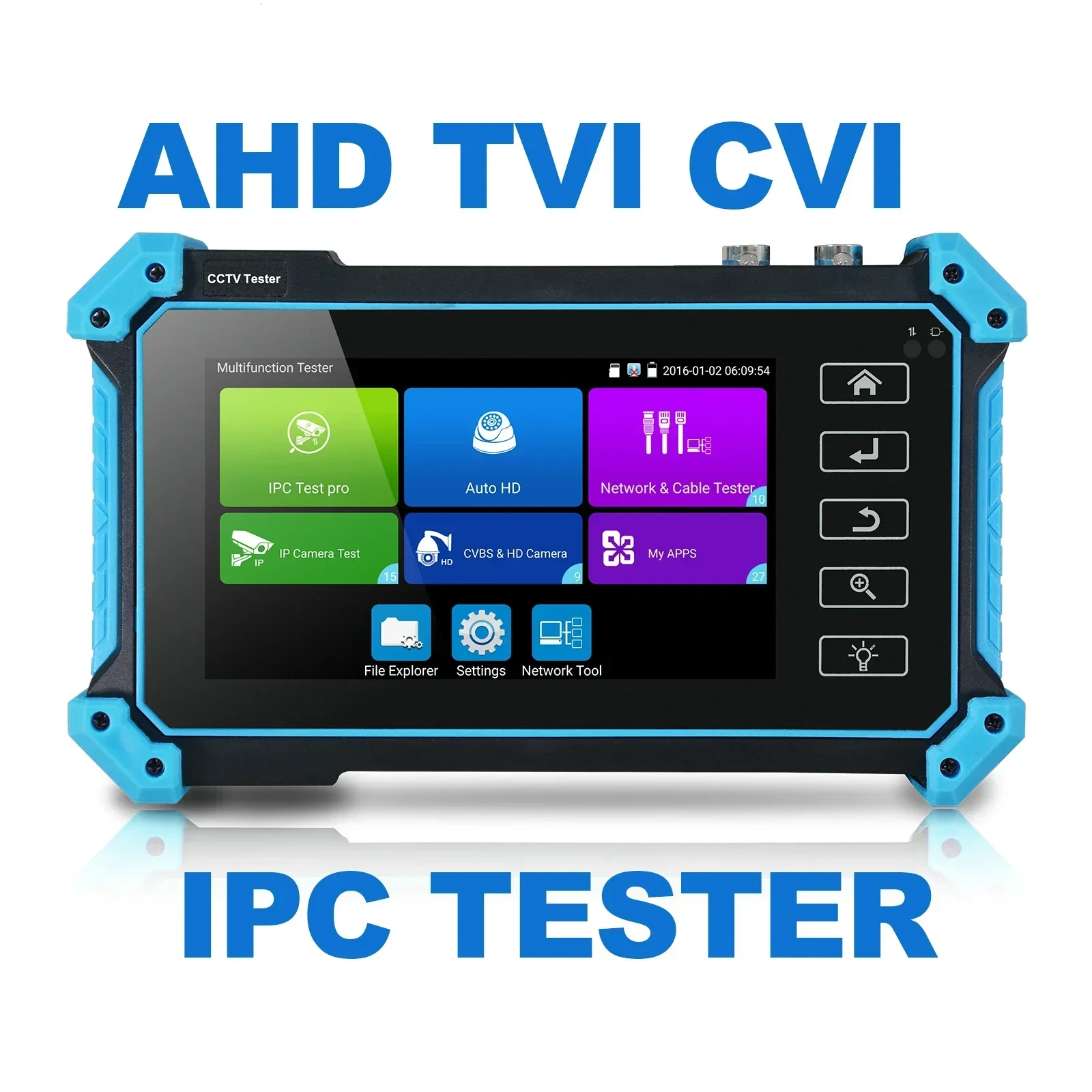 IPC-5200 플러스 풀 HD 8MP Cvi Tvi Ahd Cvbs 모니터 카메라, IP 디스커버리, 5.4 인치 IPS 터치 스크린, PTZ 제어 CCTV 테스터, WANGLU title=IPC-5200 플러스 풀 HD 8MP Cvi Tvi Ahd Cvbs 모니터 카메라, IP 디스커버리, 5.4 인치 IPS 터치 스크린, PTZ 제어 CCTV 테스터, WANGLU 