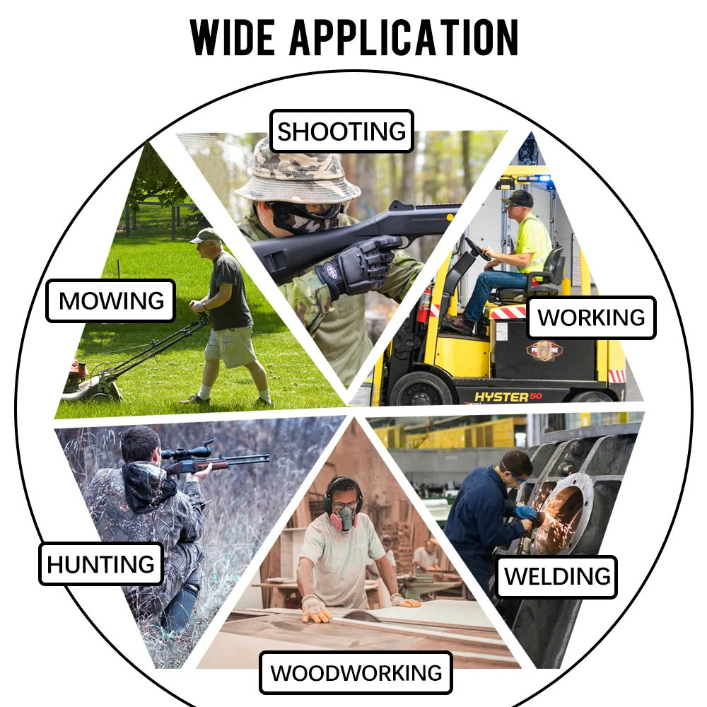 ZOHAN 귀 보호 소음 차단 귀마개, 슬림 패시브 청력 보호대, NRR 26dB 귀 방어자, 스파르탄