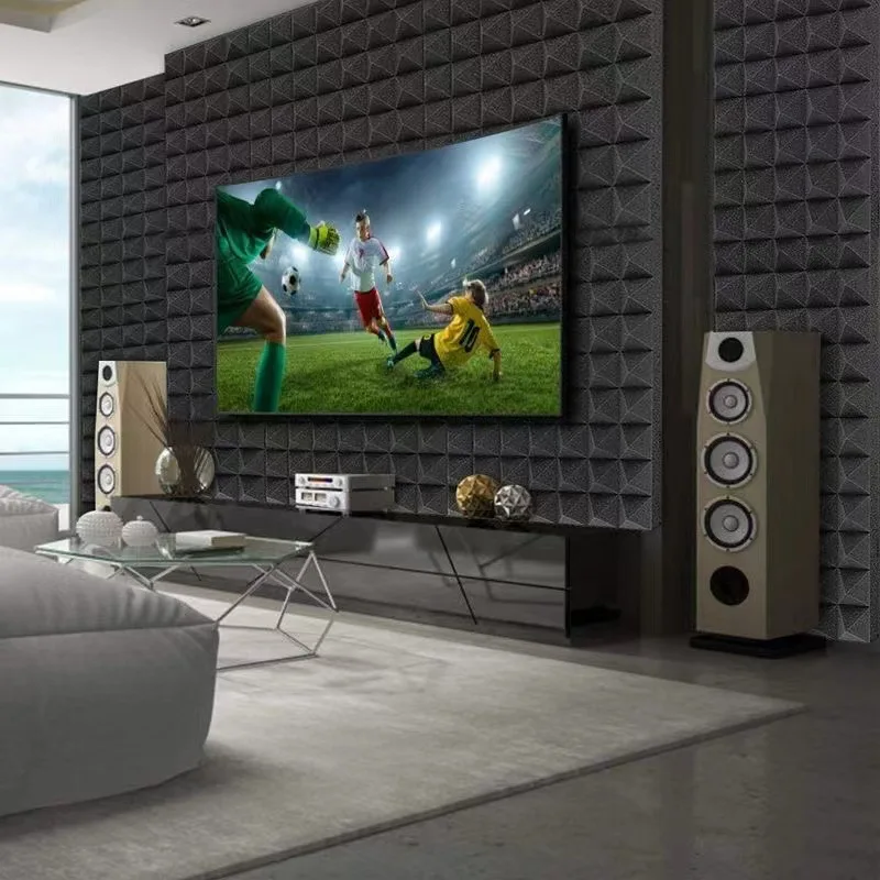 어쿠스틱 폼 패널 방음 폼 벽 패널, KTV 룸 스튜디오 방음 폼, 30cm x 30cm x 5cm