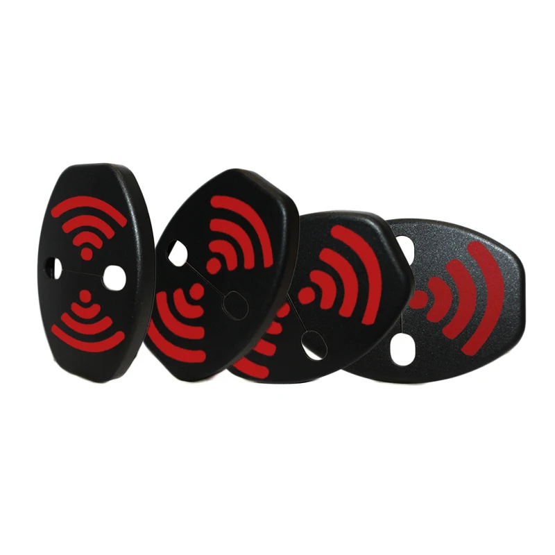 도요타 시에나 젤라 세쿼이아 타코마 힐럭스 FJ 크루저용 DIY 잠금 스티커, 자동차 도어 잠금 커버, 녹 방지 커버, 세트당 4 개