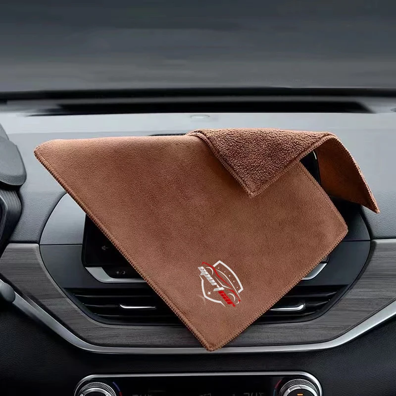 극세사 세차 타올, 부드러운 건조 천, 차체 타월, 더블 레이어 플러시, 두꺼운 물 흡수 걸레, 스포츠카용