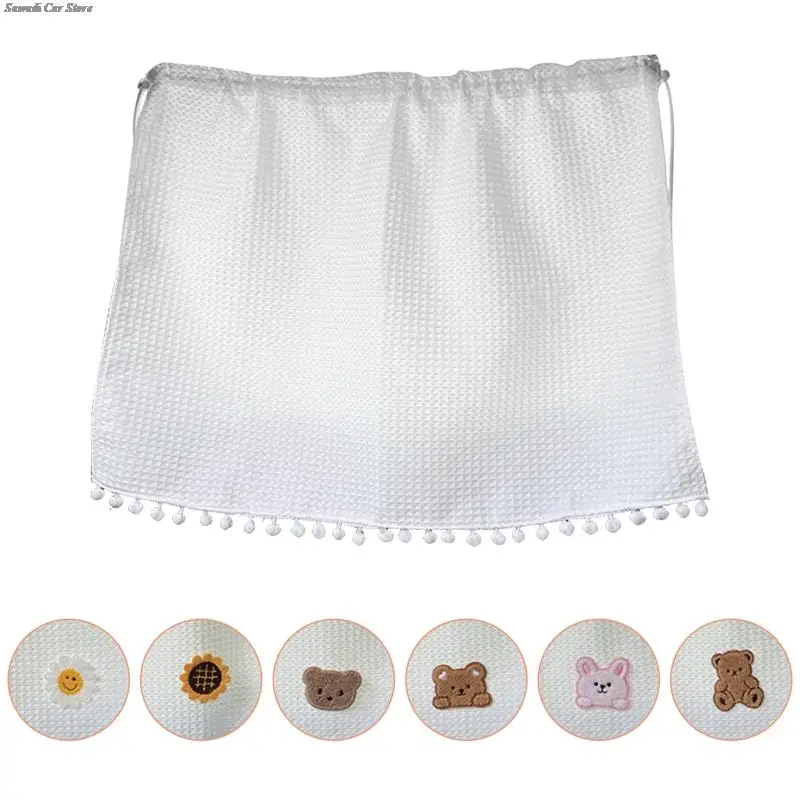 흡입 컵 와플 천 커튼, 자동차 창문 차양 커버, 만화 사이드 윈도우 차양, 아이 아기용 UV 보호