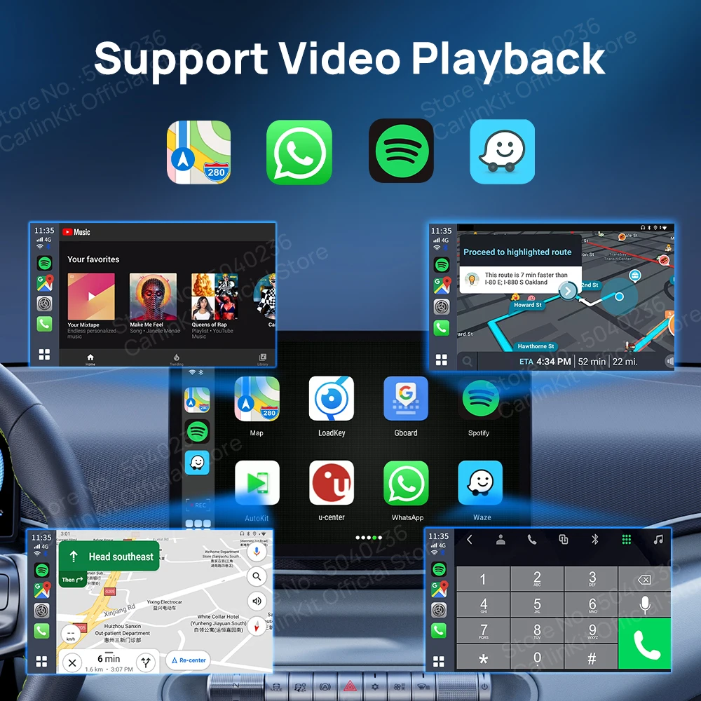 CarlinKit 8 + 128G CarPlay Ai Box Plus 안드로이드 13 무선 안드로이드 자동 CarPlay QCM6125 665 VW Audi Kia Fiat Ford Nissan Skoda Volkswagen Mazda Haval 용 FOTA 업그레이드