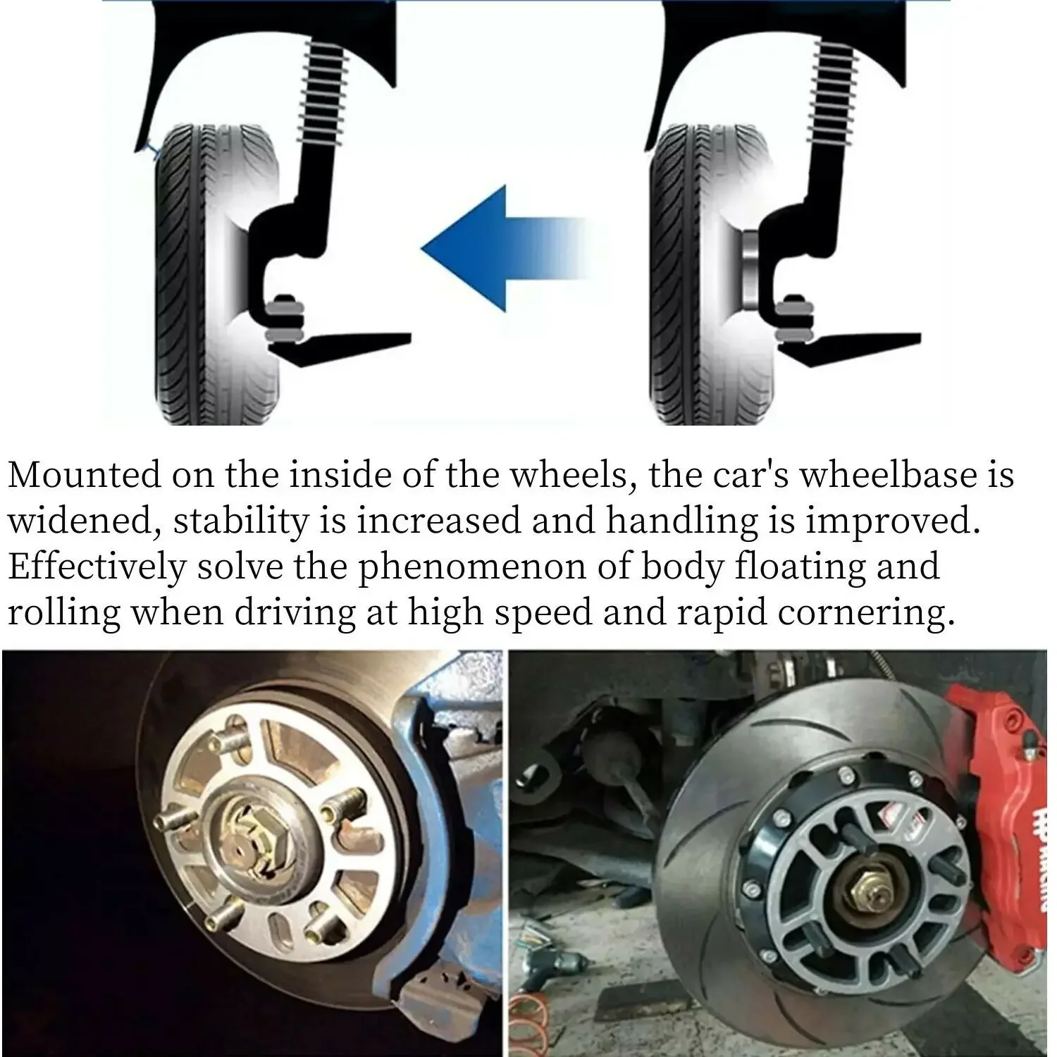 알루미늄 범용 자동차 휠 스페이서 심 플레이트, 3mm, 5mm, 8mm, 10mm, 4x100, 4x114.3, 5x100, 5x108, 5x114.3, 5x120 에 적합, 1PC