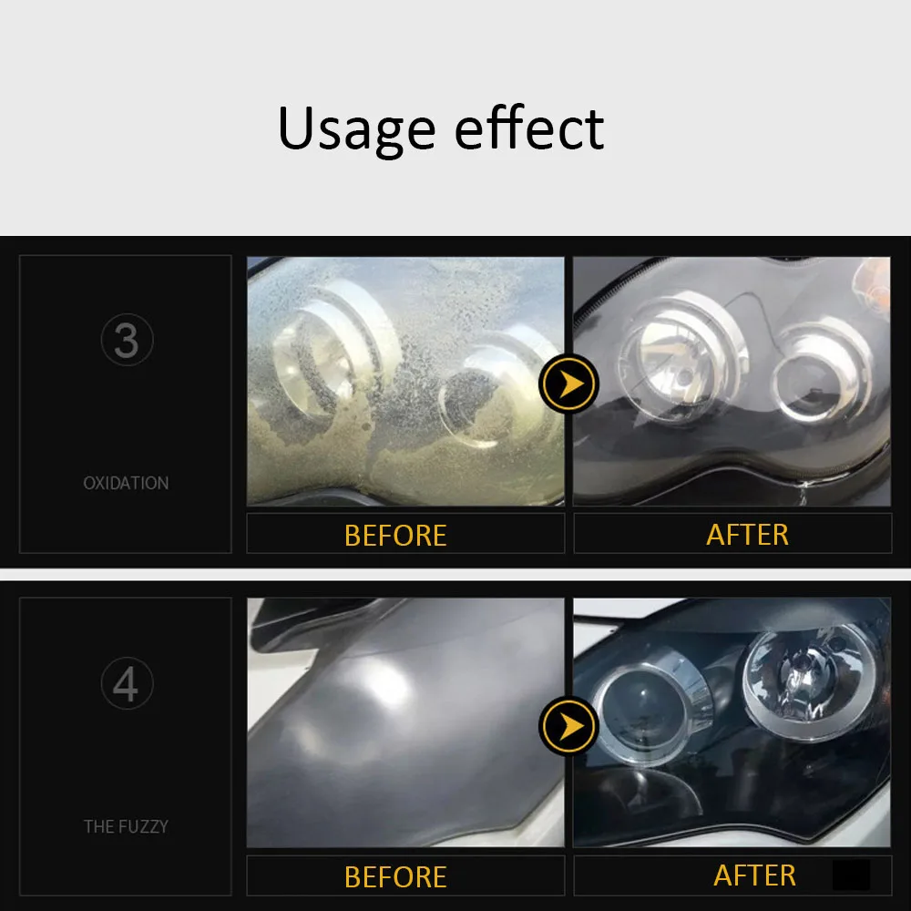 전조등 복원 키트 자동차 조명 광택기 복원기, 수리 디테일링 연마 페이스트, 플라스틱 헤드램프 왁싱 액체 폴리머