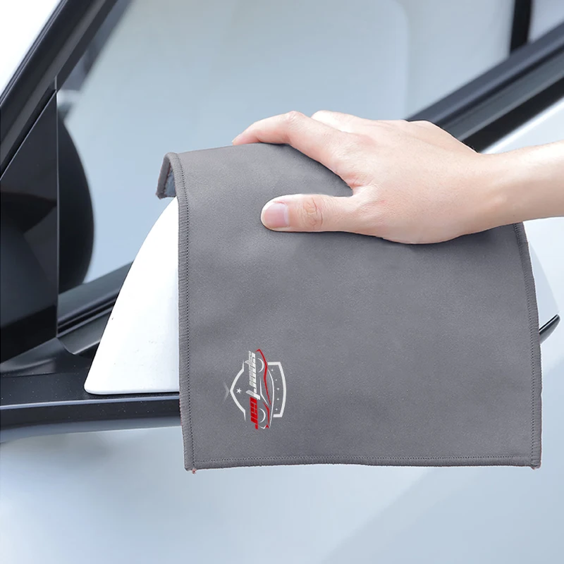 극세사 세차 타올, 부드러운 건조 천, 차체 타월, 더블 레이어 플러시, 두꺼운 물 흡수 걸레, 스포츠카용