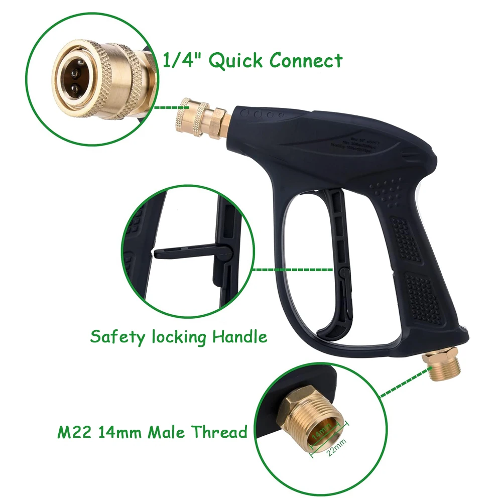 Karcher 건용 고압 세척기 물총, 파크사이드 라버 보쉬용 자동차 청소 건, 폼 캐논으로 빠른 1/4 인치