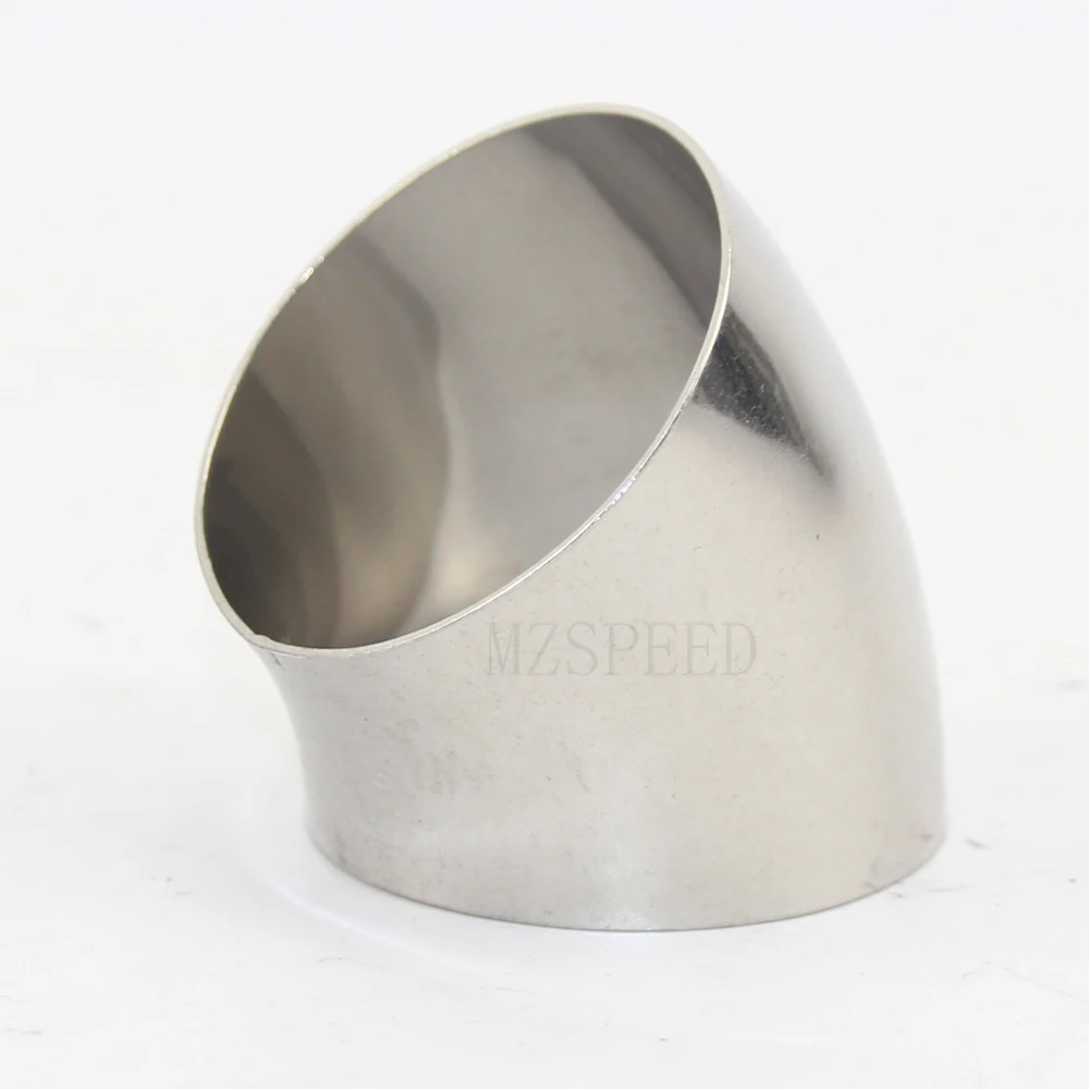 자동차 배기 파이프 머플러, 스테인레스 스틸 엘보, 45 도 앵글 파이프, 직경 감소, 자동차 액세서리