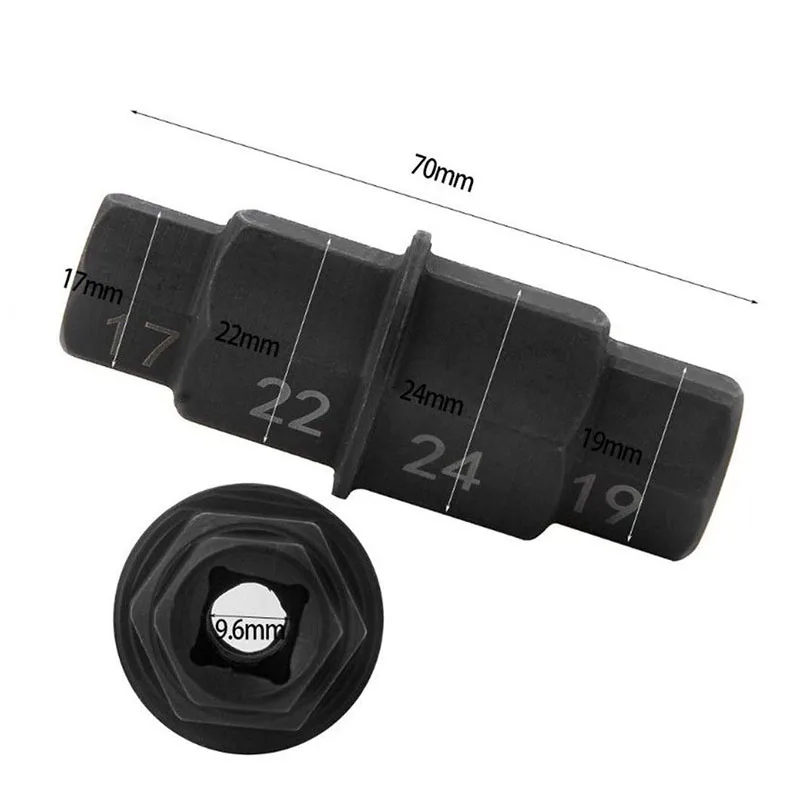 오토바이 전방 후방 휠 액슬 육각 스핀들 드라이버 제거 도구, 오토바이 액슬 도구, 17 19 22 24mm, 17 19 22 24mm, 1PC