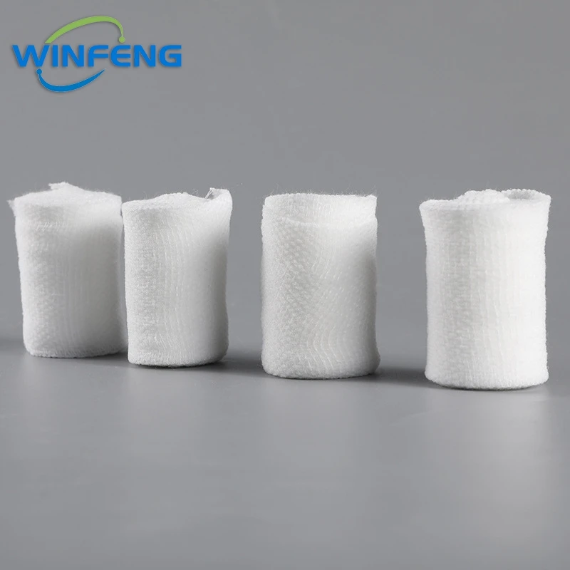 PBT 탄성 붕대 응급 처치 키트, 거즈 롤, 상처 드레싱, 의료 간호, 응급 건강 관리 붕대, 5cm x 4.5m