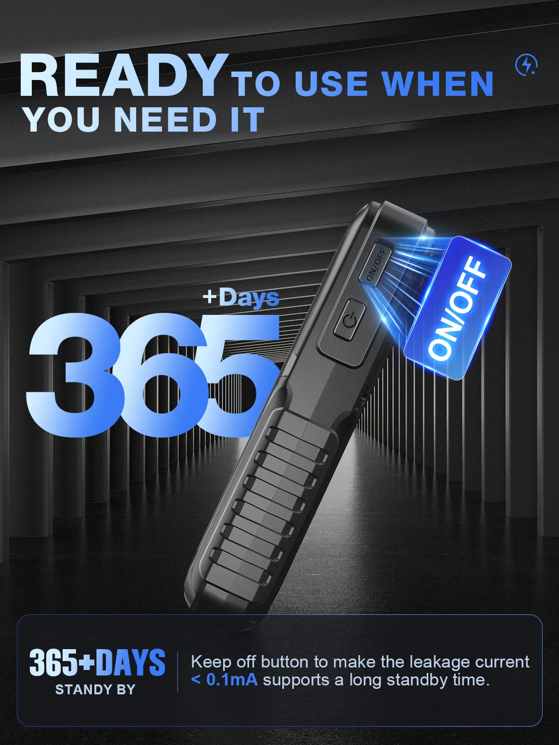 NWISE 휴대용 자동차 보조 배터리 점프 스타터, 비상 스타터, 자동차 배터리 충전기 부스터, 12V 시동 장치, 2000A