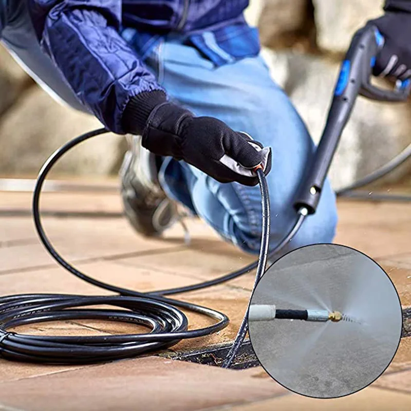 하수구 배관 뚫기 하수구 배수 물 청소 호스 파이프 클리너 키트 Karcher 용 K2 K3 K4 K5 K6 K7Pressure 와셔 노즐 세차 호스,고압호스,하수구청소기계,하수구노즐,하수구 막힘,고압노즐 하수관,배관청소기 ,하수구청소기계도구,