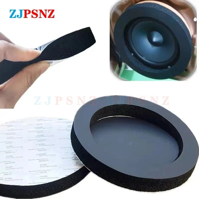 범용 자동차 스피커 링, 베이스 문짝 트림, 방음 코튼 오디오 스피커 사운드, 자체 접착 단열 링, 4, 5/6.5 인치