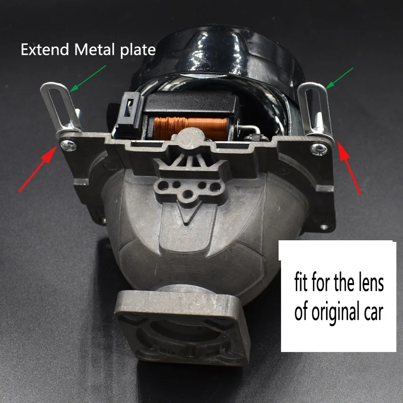 헤드 라이트 개조 도구 나사 너트 슈트 키트 어댑터 프레임, Hella 3R G5/Koito Q5 프로젝터 렌즈 연결 플레이트 실리콘 튜브용