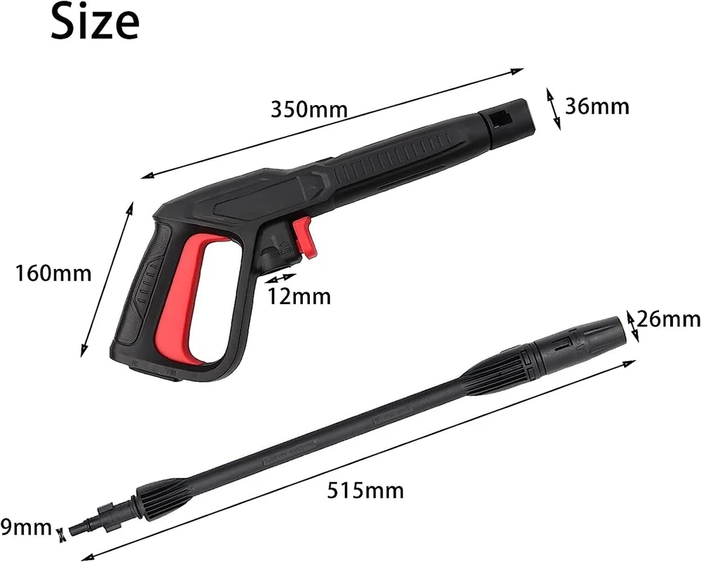 자동차 청소용 압력 세척기 랜스 교체 분무기, 강력한 워터 제트, 보쉬 퀵 커넥트 릴리스 시스템 포함