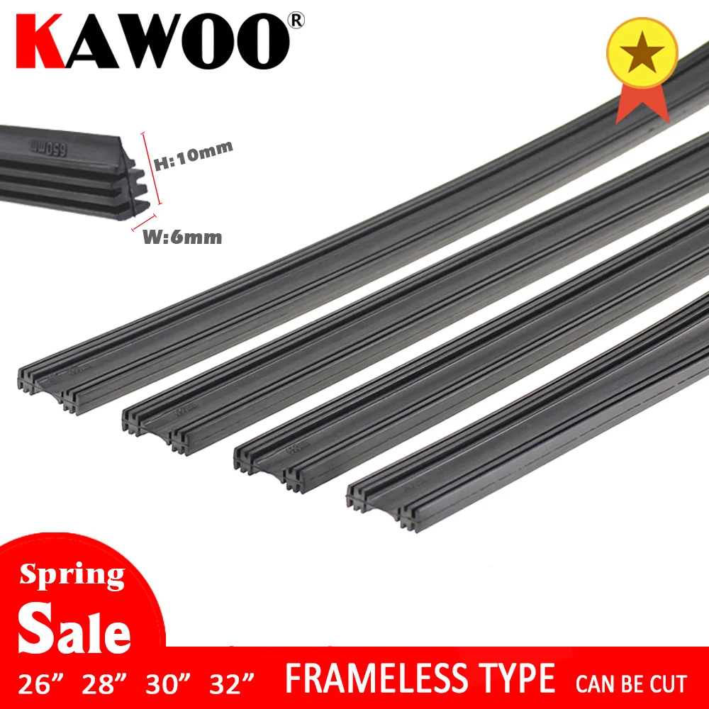 차량용 고품질 무테 고무 와이퍼 블레이드 리필 스트립, 앞 유리, 자동차 액세서리, 2 개, 6mm, 26 인치, 28 인치, 30 인치, 32 인치 title=차량용 고품질 무테 고무 와이퍼 블레이드 리필 스트립, 앞 유리, 자동차 액세서리, 2 개, 6mm, 26 인치, 28 인치, 30 인치, 32 인치 