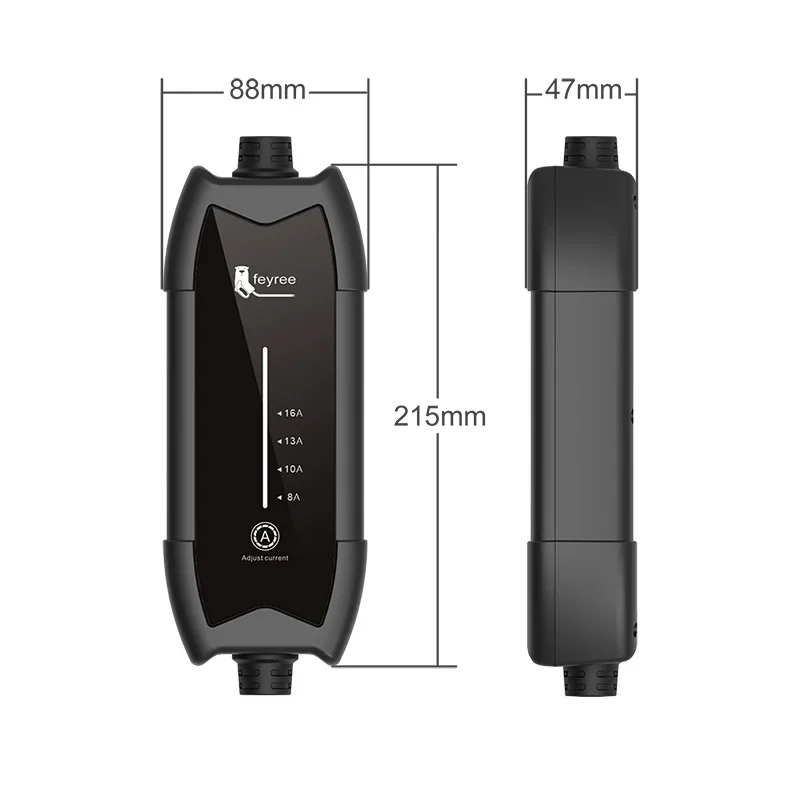 Feyree EV 휴대용 충전기 타입 2 GB T 플러그, 16A 단상 3.5KW 타입 1, 전기자동차용 월박스 충전 스테이션, 3.5m