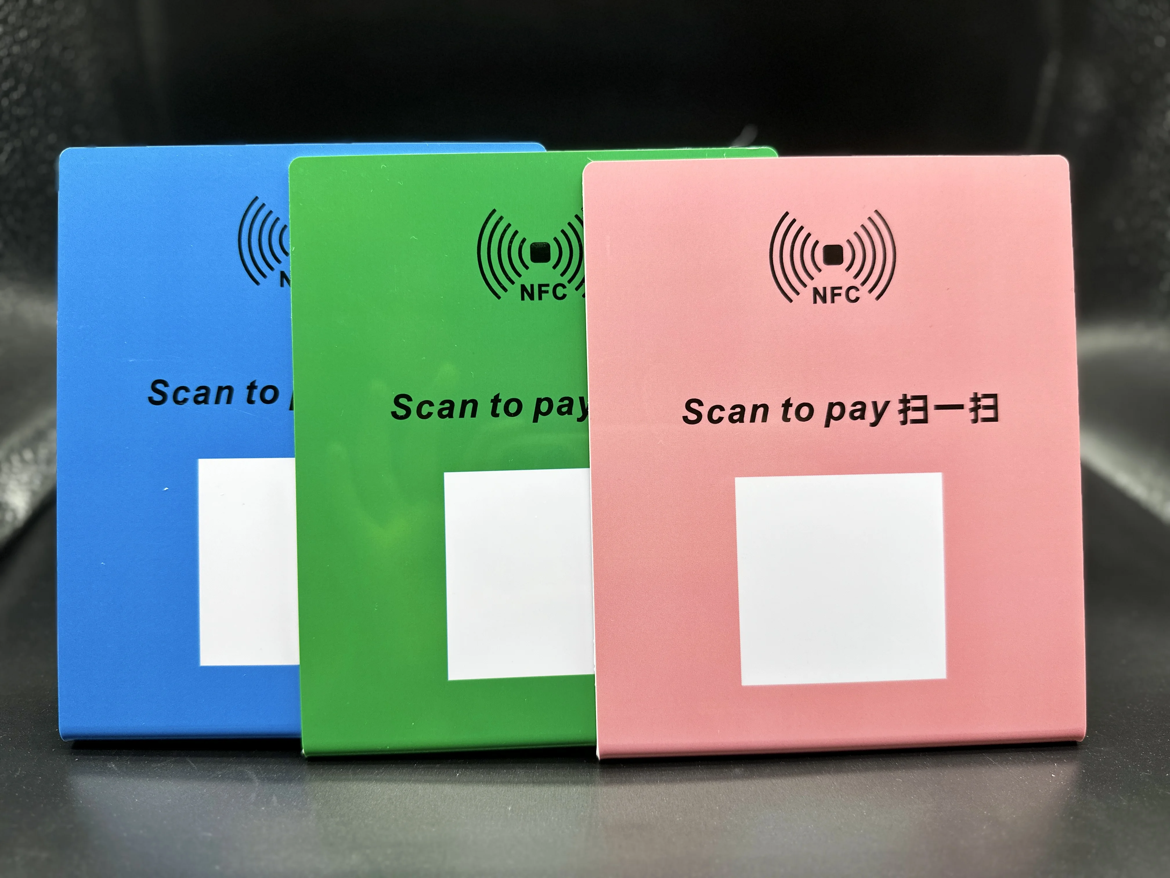 NFC 테이블 디스플레이 거치대 NTG 213 칩 PVC 13.56Mhz 144 바이트 칩 메모리, 구글 NFC 검토 카드 NTG 213 NFC 데스크 스탠드, 5 개