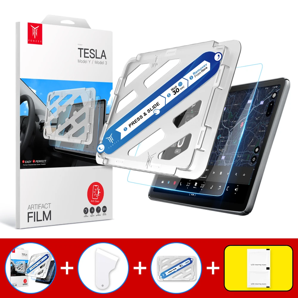 Tesla Model 3 Y 2021-2023 용 YZ 강화 유리 스크린 프로텍터 센터 컨트롤 액세서리 무광택 눈부심 방지 HD 필름 보호 title=Tesla Model 3 Y 2021-2023 용 YZ 강화 유리 스크린 프로텍터 센터 컨트롤 액세서리 무광택 눈부심 방지 HD 필름 보호
