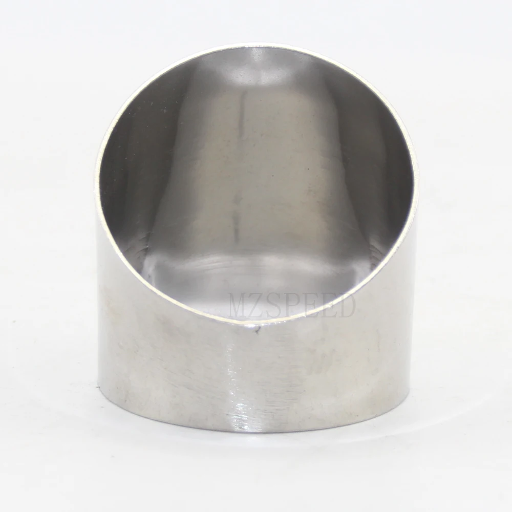 자동차 배기 파이프 머플러, 스테인레스 스틸 엘보, 45 도 앵글 파이프, 직경 감소, 자동차 액세서리