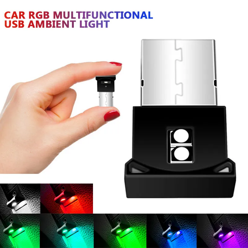 차량용 USB LED 버튼 제어 분위기 램프 장식 전구, 휴대용 자동차 인테리어, 홈 노트북 주변 조명, 7 가지 색상, 1x title=차량용 USB LED 버튼 제어 분위기 램프 장식 전구, 휴대용 자동차 인테리어, 홈 노트북 주변 조명, 7 가지 색상, 1x