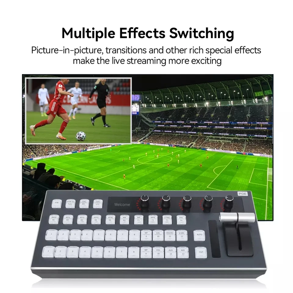 IP USB 스위처, 블랙매직 atem 스위치보드 제어판, 비디오 믹서 스위치, vMix 소프트웨어 스위치보드 제어판