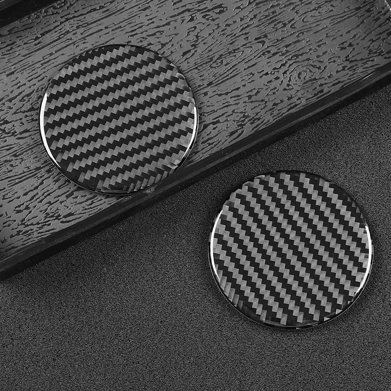 미니 쿠퍼 자동차 탄소 섬유 패턴 미끄럼 방지 매트, R55, R61, R66, JCW, F54, F55, F56, F57, F60, 2 개입