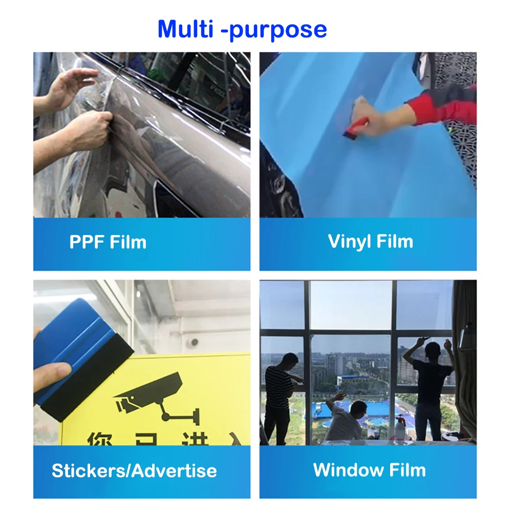 펠트 엣지 비닐 스퀴지 어플리케이터, 창문 착색 탄소 필름 스티커, 자동차 랩 도구, 하드 PP 청소 스크레이퍼, 자동차 액세서리