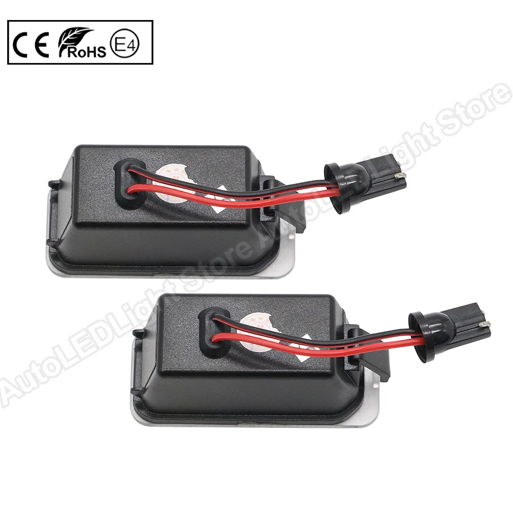 LED 번호판 조명, 포드 포커스 2 MK2 3 몬데오 4 5 피에스타 6 7 쿠가 S-MAX, 오류 없음 백라이트 번호판 조명 램프, 2 개