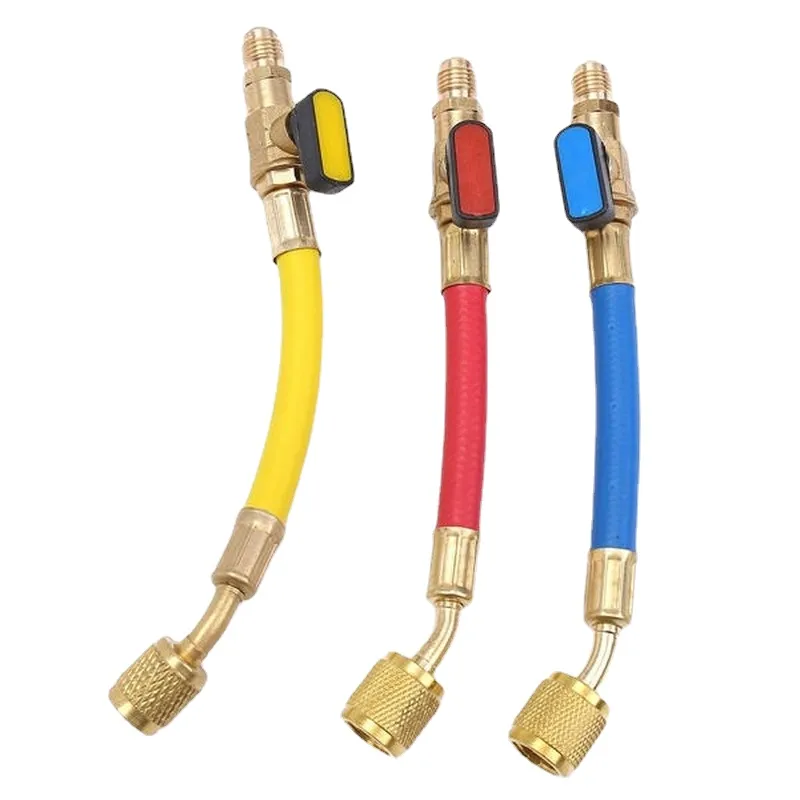 R134A R410 R22 800-4000 PSI 매니 폴드 게이지 세트 A/C 냉동 충전 호스, HVAC 냉매 호스 세트, 볼 밸브 포함, 3 개 title=R134A R410 R22 800-4000 PSI 매니 폴드 게이지 세트 A/C 냉동 충전 호스, HVAC 냉매 호스 세트, 볼 밸브 포함, 3 개 