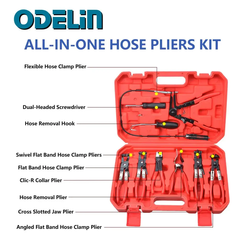 호스 클램프 플라이어 세트, 유연한 케이블 링 플라이어, 기계 도구, 9 개