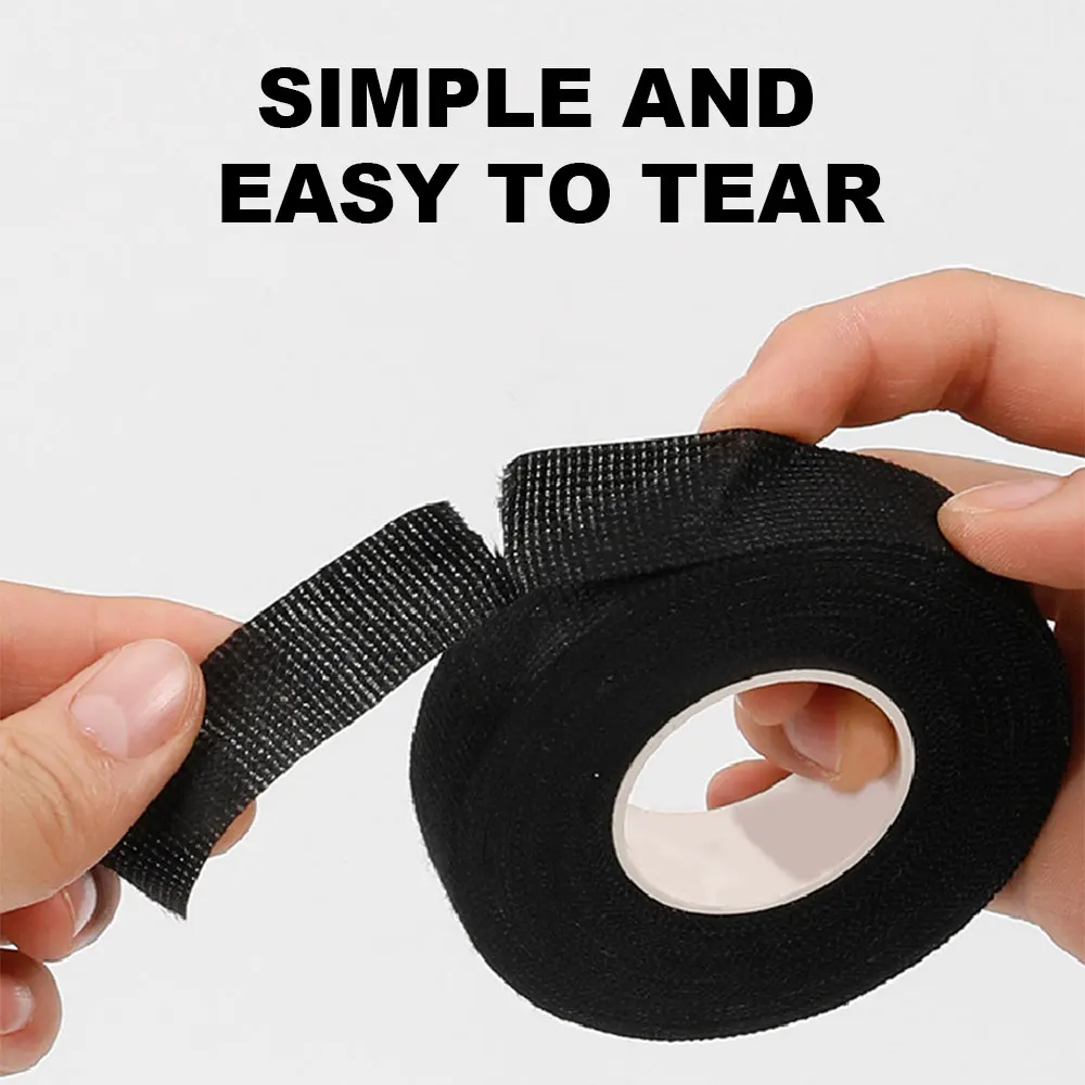 폭스바겐 VW 폴로 골프 3 비틀 MK2 MK3 MK4 MK5 MK6 보라 CC용 내열성 접착 천 원단 테이프, 자동차 액세서리, 19mm