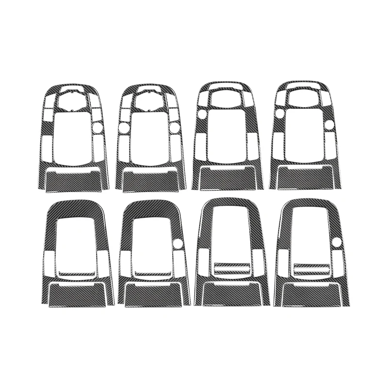 탄소 섬유 자동차 콘솔 기어 시프트 패널 장식 커버 트림 스티커, 아우디 A4 B8 A5 Q5 2009-2018 인테리어 액세서리