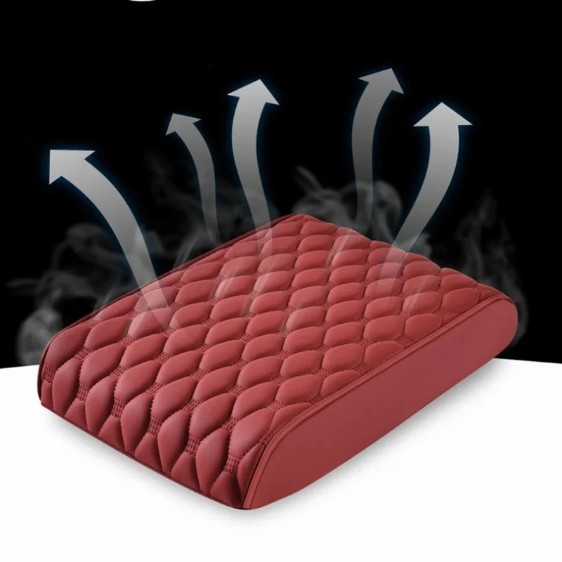 PU 가죽 자동차 팔걸이 매트, 보관 가방 포함, 센터 콘솔, 자동차 팔걸이 보관 박스 커버 패드, 팔걸이 보호 쿠션